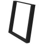 Patas para mesa de comedor en forma de U 2 uds acero negro by , Table legs - Ref: Foro24-4012800, Price: 96,32 €, Discount: %