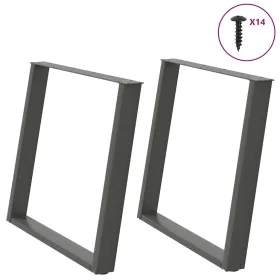 Patas para mesa comedor forma U 2uds antracita 90x(72-73) cm von , Tischbeine - Ref: Foro24-4012802, Preis: 102,09 €, Rabatt: %
