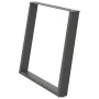 Patas para mesa comedor forma U 2uds antracita 90x(72-73) cm by , Table legs - Ref: Foro24-4012802, Price: 102,09 €, Discount: %