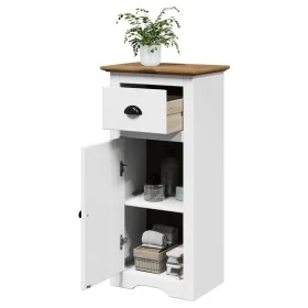 Mueble de baño BODO blanco y marrón 44x30x90 cm by , Bathroom furniture - Ref: Foro24-4016858, Price: 74,79 €, Discount: %