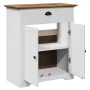 Mueble de baño con lavabo BODO blanco y marrón 70x35x80 cm von , Badezimmermöbel - Ref: Foro24-4016864, Preis: 173,59 €, Raba...