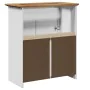 Mueble de baño con lavabo BODO blanco y marrón 70x35x80 cm von , Badezimmermöbel - Ref: Foro24-4016864, Preis: 173,59 €, Raba...