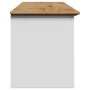 Banco de recibidor BODO blanco y marrón 114x40x45 cm by , Benches for halls and storage - Ref: Foro24-4016870, Price: 142,60 ...