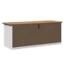 Banco de recibidor BODO blanco y marrón 114x40x45 cm by , Benches for halls and storage - Ref: Foro24-4016870, Price: 142,60 ...