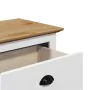 Banco de recibidor BODO blanco y marrón 114x40x45 cm by , Benches for halls and storage - Ref: Foro24-4016870, Price: 142,60 ...