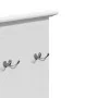 Mueble de entrada con ganchos BODO blanco 50x40x157 cm by , Benches for halls and storage - Ref: Foro24-4016872, Price: 100,0...