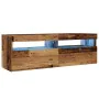 Mueble TV luces LED madera ingeniería envejecida 120x35x40 cm von , TV-Möbel - Ref: Foro24-856305, Preis: 102,67 €, Rabatt: %