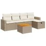 Juego de sofás jardín con cojines 6 pzas ratán sintético beige von , Gartensets - Ref: Foro24-3325782, Preis: 419,59 €, Rabat...