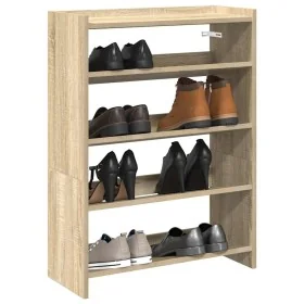 Mueble zapatero madera contrachapada roble sonoma 60x25x81 cm by , Shoe racks and shoe organizers - Ref: Foro24-859880, Price...