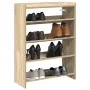 Mueble zapatero madera contrachapada roble sonoma 60x25x81 cm de , Zapateros y organizadores de calzado - Ref: Foro24-859880,...