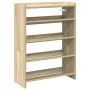 Mueble zapatero madera contrachapada roble sonoma 60x25x81 cm de , Zapateros y organizadores de calzado - Ref: Foro24-859880,...
