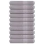 Toallas de sauna 10 uds 100% algodón gris 80x200 cm 360 gsm by , Towels - Ref: Foro24-136841, Price: 110,88 €, Discount: %