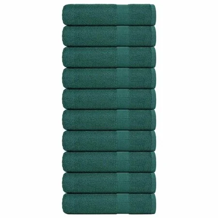 Toallas de baño 10 uds verde 100x150 cm 360 gsm 100% algodón by , Towels - Ref: Foro24-136862, Price: 100,36 €, Discount: %