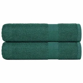 Toallas de ducha 2 uds 100% algodón verde 70x140 cm 360 gsm by , Towels - Ref: Foro24-136857, Price: 26,91 €, Discount: %