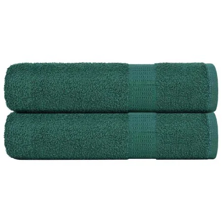 Toallas de ducha 2 uds 100% algodón verde 70x140 cm 360 gsm by , Towels - Ref: Foro24-136857, Price: 26,91 €, Discount: %