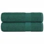 Toallas de ducha 2 uds 100% algodón verde 70x140 cm 360 gsm by , Towels - Ref: Foro24-136857, Price: 26,91 €, Discount: %