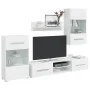 Muebles para TV 5 piezas con iluminación LED blanco mate von , TV-Möbel - Ref: Foro24-3324229, Preis: 478,22 €, Rabatt: %