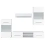 Muebles para TV 5 piezas con iluminación LED blanco mate von , TV-Möbel - Ref: Foro24-3324229, Preis: 478,22 €, Rabatt: %