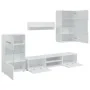 Muebles para TV 5 piezas con iluminación LED blanco mate von , TV-Möbel - Ref: Foro24-3324229, Preis: 478,22 €, Rabatt: %