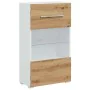 Muebles de TV 5 piezas con iluminación LED roble artesanal by , TV Furniture - Ref: Foro24-3324234, Price: 478,22 €, Discount: %