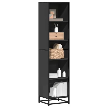 Estantería madera ingeniería negra 40x35x170,5 cm von , Bücherregale und Regale - Ref: Foro24-849139, Preis: 81,89 €, Rabatt: %