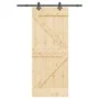 Puerta corredera con herrajes madera maciza de pino 85x210 cm von , Türen - Ref: Foro24-3332629, Preis: 186,18 €, Rabatt: %