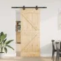 Puerta corredera con herrajes madera maciza de pino 85x210 cm von , Türen - Ref: Foro24-3332629, Preis: 186,18 €, Rabatt: %