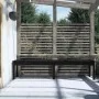 2-seater garden bench solid pine wood 203.5x44x45 cm by vidaXL, garden benches - Ref: Foro24-824022, Price: 108,75 €, Discoun...