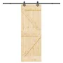 Puerta corredera con herrajes madera maciza de pino 70x210 cm de , Puertas - Ref: Foro24-3332634, Precio: 192,97 €, Descuento: %