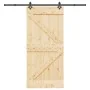 Puerta corredera con herrajes madera maciza de pino 95x210 cm by , Doors - Ref: Foro24-3332636, Price: 229,88 €, Discount: %