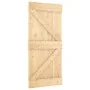 Puerta corredera con herrajes madera maciza de pino 95x210 cm by , Doors - Ref: Foro24-3332636, Price: 229,88 €, Discount: %