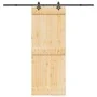Puerta corredera con herrajes madera maciza de pino 80x210 cm by , Doors - Ref: Foro24-3332683, Price: 186,57 €, Discount: %