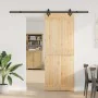 Puerta corredera con herrajes madera maciza de pino 80x210 cm by , Doors - Ref: Foro24-3332683, Price: 186,57 €, Discount: %
