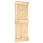 Puerta corredera con herrajes madera maciza de pino 80x210 cm by , Doors - Ref: Foro24-3332683, Price: 186,57 €, Discount: %