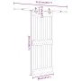 Puerta corredera con herrajes madera maciza de pino 80x210 cm by , Doors - Ref: Foro24-3332683, Price: 186,57 €, Discount: %