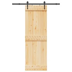 Puerta corredera con herrajes madera maciza de pino 70x210 cm von , Türen - Ref: Foro24-3332688, Preis: 165,83 €, Rabatt: %