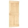 Puerta corredera con herrajes madera maciza de pino 90x210 cm de , Puertas - Ref: Foro24-3332697, Precio: 205,13 €, Descuento: %