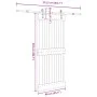 Puerta corredera con herrajes madera maciza de pino 90x210 cm de , Puertas - Ref: Foro24-3332697, Precio: 205,13 €, Descuento: %