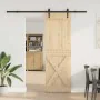 Puerta corredera con herrajes madera maciza de pino 70x210 cm by , Doors - Ref: Foro24-3332790, Price: 186,24 €, Discount: %