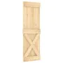 Puerta corredera con herrajes madera maciza de pino 70x210 cm by , Doors - Ref: Foro24-3332790, Price: 186,24 €, Discount: %