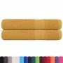 Toallas de sauna 2 uds 100% algodón oro 80x200 cm 360 gsm von , Handtücher - Ref: Foro24-136815, Preis: 28,63 €, Rabatt: %