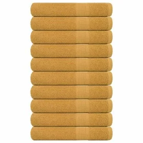 Toallas 10 uds oro 100x200 cm 360 gsm 100% algodón by , Towels - Ref: Foro24-136820, Price: 141,49 €, Discount: %