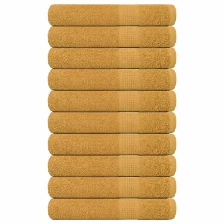 Toallas 10 uds oro 100x200 cm 360 gsm 100% algodón by , Towels - Ref: Foro24-136820, Price: 141,49 €, Discount: %