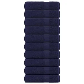 Toallas invitados 10uds 100% algodón azul marino 360gsm by , Towels - Ref: Foro24-136787, Price: 80,50 €, Discount: %