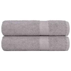 Toallas de baño 2 uds gris 100x150 cm 360 gsm 100% algodón by , Towels - Ref: Foro24-136836, Price: 27,58 €, Discount: %