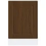 Panel para lavavajillas Porto madera contrachapada roble marrón de , Armarios de cocina - Ref: Foro24-854134, Precio: 29,34 €...