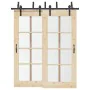 Kit de herrajes para puertas correderas acero negro 183 cm von , Türartikel - Ref: Foro24-3295721, Preis: 115,68 €, Rabatt: %