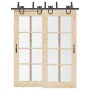 Kit de herrajes para puertas correderas acero negro 183 cm von , Türartikel - Ref: Foro24-3295737, Preis: 100,66 €, Rabatt: %