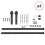 Kit de herrajes para puertas correderas acero negro 400 cm von , Türartikel - Ref: Foro24-3295742, Preis: 251,90 €, Rabatt: %