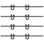 Kit de herrajes para puertas correderas acero negro 400 cm by , Door items - Ref: Foro24-3295754, Price: 240,00 €, Discount: %